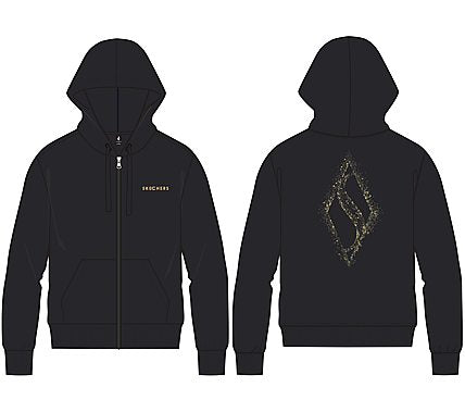 WOMEN'S SKECH-SWEATS DIAMOND FULL ZIP HOODIE