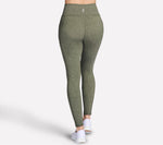 WOMEN'S GOWALK DAISIES FULL LENGTH HIGH-WAISTED LEGGINGS