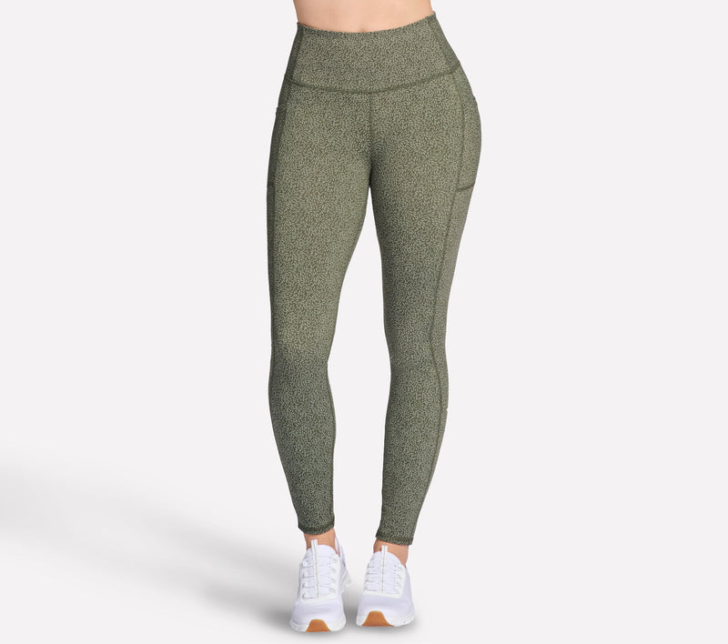 WOMEN'S GOWALK DAISIES FULL LENGTH HIGH-WAISTED LEGGINGS