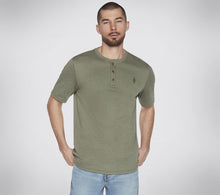 Load image into Gallery viewer, MEN&#39;S CLOTHING GOKNIT PIQUE SHORT SLEEVE HENLEY
