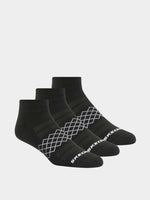 MEN'S 3PK 1/2 TERRY QTR CREW SOCKS