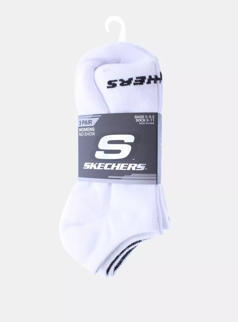 Women'S 3pk Non Terry No Show Socks | SOCKS | SKECHERS