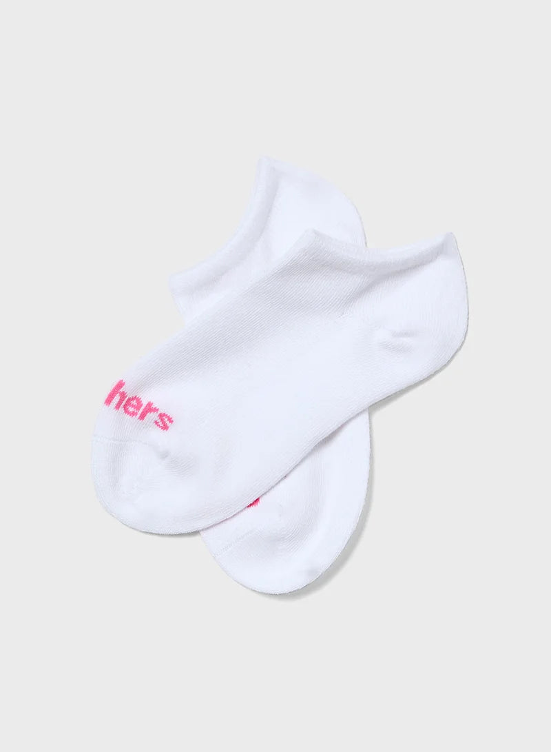 GIRLS' 3PK NON TERRY NO SHOW SOCKS
