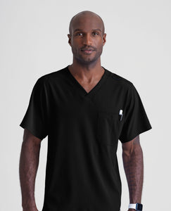 MEN'S CLOTHING CROSSOVER V-NK SCRUB TOP