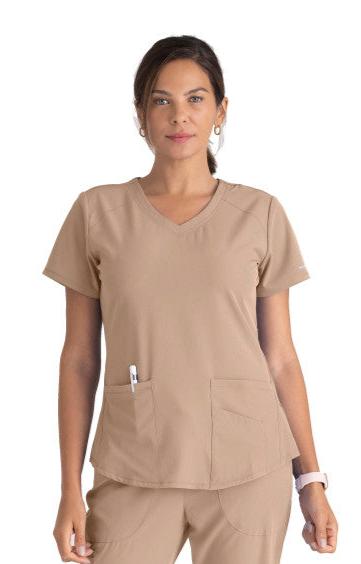 WOMEN'S CLOTHING BREEZE V-NECK SCRUB TOP
