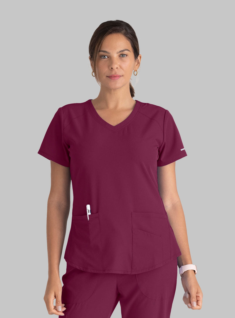WOMEN'S CLOTHING BREEZE V-NECK SCRUB TOP