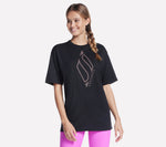 WOMEN'S CLOTHING Stud Diamond Short Sleeve Tee T-SHIRT