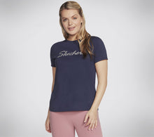 Load image into Gallery viewer, WOMEN&#39;S CLOTHING SKECHERS METALLIC LOGO TEE
