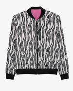 WOMEN'S CLOTHING DVF MOVINF ZEBRA REVERSIBLE BOMBER