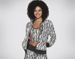 WOMEN'S CLOTHING DVF MOVINF ZEBRA REVERSIBLE BOMBER